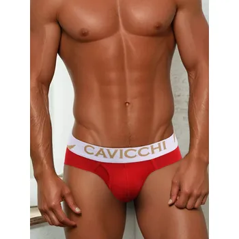 Slipy Slipy Pánské spodní prádlo Cavicchi CU018 00074 luxusní rudé pánské spodní prádlo Roberto Martinelli Velikost: L