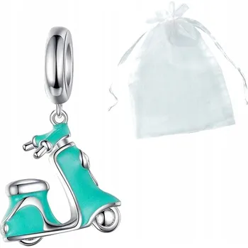 Přívěsek Přívěsek na motorku, skútr Vespa, tyrkysový. Nádherný přívěsek jako Dárek