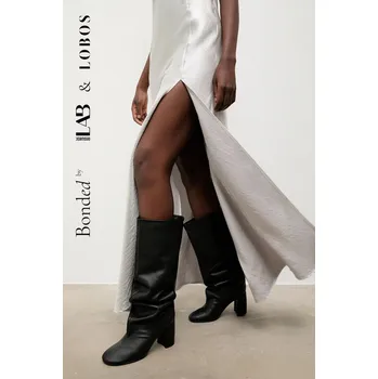 Dámské kozačky Kožené kozačky Bonded by Answear.LAB & LOBOS LT1896-1602-3 černá 99X, EUR 39