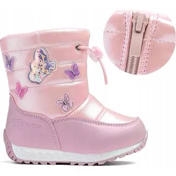 Dívčí zimní obuv WOJTYŁKO SNĚHULE ZIMNÍ BOTY ZATEPLENÉ KOZAČKY VEL. 29