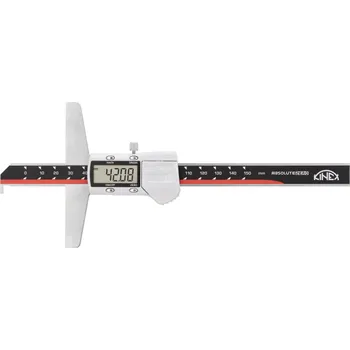 Hloubkoměr digitální s nosem KINEX/K-MET 300 mm/0,01, DIN 862 (2051-05-300)