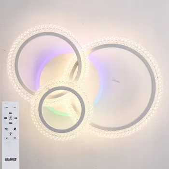 STROPNÍ SVÍTIDLO moderní glamour závěsný LUSTR STROPNÍ SVÍTIDLO LED + DÁLKOVÝ OVLADAČ RGB