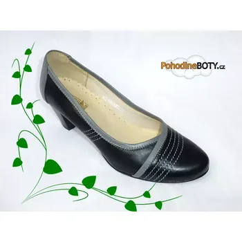 Dámská zdravotní obuv Dámské kožené lodičky Aldex 210/050 černé