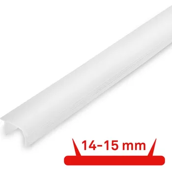 Nástěnné svítidlo BRILONER Pimp your panel difuzor 14-15mm pro nástěnné panely, 130cm, zkrátitelný, klipový, bílá 8024006