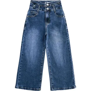 Dívčí kalhoty made in Italy Módnívolné pohodlné džíny 25501 Rozměr: 152 (12 let)