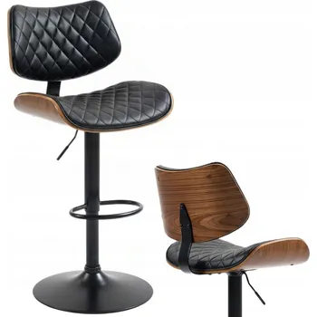 Barová židle Barová Židle barový, otočný do kuchyně, MORA ČERNÝ