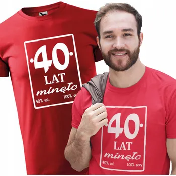 Dárek k 40. narozeninám Pánské Tričko 40 let uplynulo Dárky k narozeninám 3XL