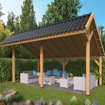 Přístřešek na auto Montovaná chata Bergen 1 XL Tuindeco