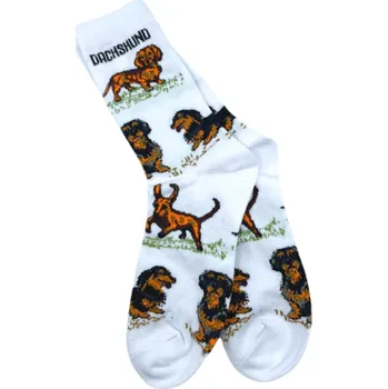 Pánské ponožky Bílé ponožky Jezevčík