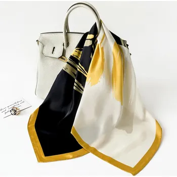 Šátek Šátek s potiskem s potiskem hedvábný šátek Šála 70x70 cm