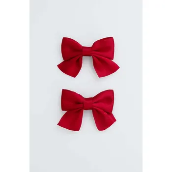 Sponky do vlasů Mašle červená pro holčičku 000 Coccodrillo ZC5