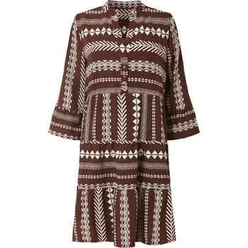 Dámské šaty esmara® Dámské tunikové šaty (hnědá, L(44/46))
