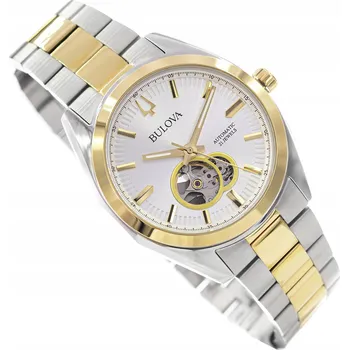 Hodinky PÁNSKÉ HODINKY BULOVA 98A284 SURVEYOR OPEN HEART