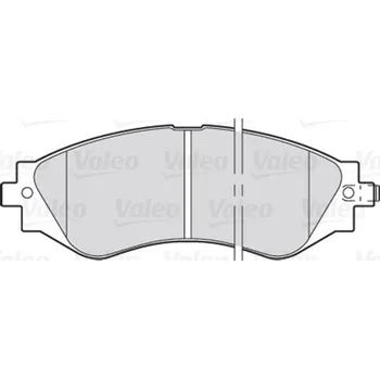 Brzdová destička Sada brzdových destiček, kotoučová brzda VALEO 301361