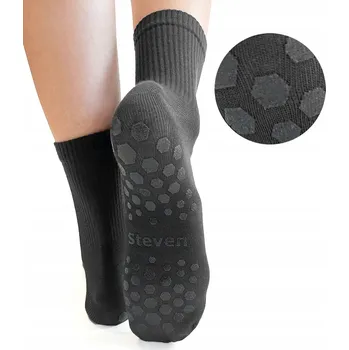 Dámské ponožky Tenčí protiskluzové ponožky s ABS body, velikost 38-40, Grafit