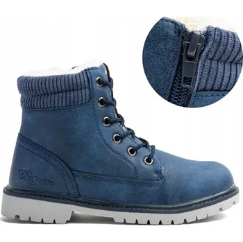 Dámská zimní obuv Kotníkové boty traperky ZATEPLENÉ beránkem klasické ZIP pohodlné DEZÉN PODRÁŽKY Wojtyłko