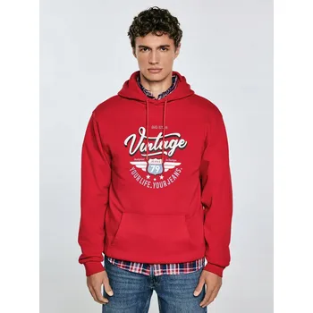 Pánská mikina PÁNSKÁ MIKINA S KAPUCÍ BIG STAR S POTISKEM LUKA 603 M