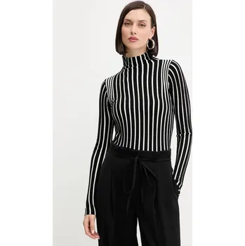 Dámský svetr Svetr Twinset dámský, černá barva, s pologolfem, 252LI3ABB 99A, vel. S