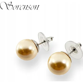 Náušnice NÁUŠNICE SORENSON Perličky Ecru Perlové