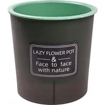 Květináč Plast Květináč černý, zelený ABC-RC 9 cm x 9 x 9 cm