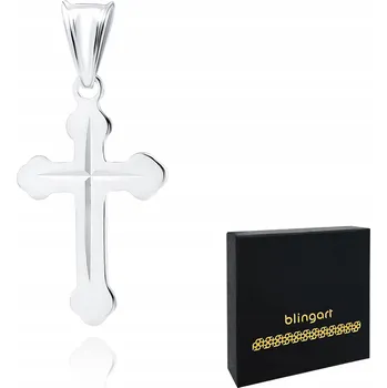 Přívěsek Stříbrný přívěsek KŘÍŽEK zdobený stříbro 925