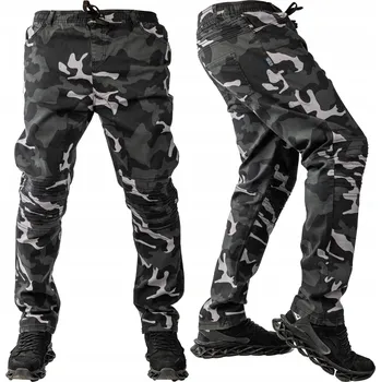 Pánské kalhoty Látkové kalhoty šedý maskáč PELIX vel. L