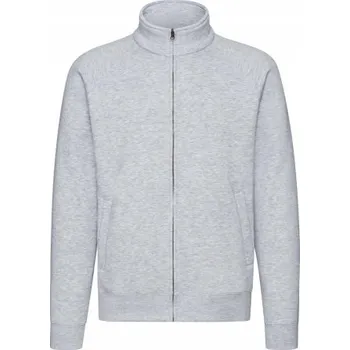 Pánská mikina Pánská mikina Sweat Jacket Premium Fruit of the Loom Heather Grey S