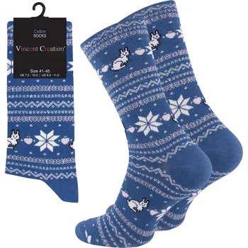 Vincent Creation Ponožky modré, velikost 41-45