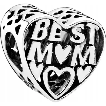 Přívěsek Přívěsek Charms Srdce Best Mom Charmsy Trusky