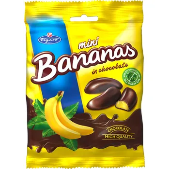 Bonbon Pěnové bonbony Figaro Pěnové bonbony s banánovou příchutí v čokoládě 75 g Figaro 75 g