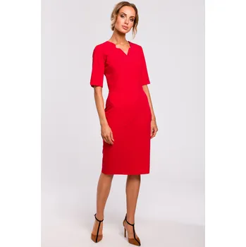 Dámské šaty Klasické midi pracovní šaty MOE , velikost 42