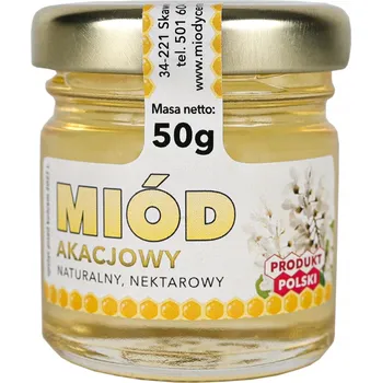 Akátový květový med tekutý Miody Ceremuga 0,05 kg