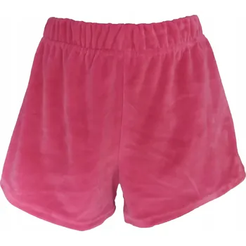 Dámské velurové šortky růžové XL