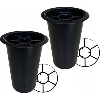 Květináč ČERNÁ VLOŽKA do hřbitovní vázy květináč XL