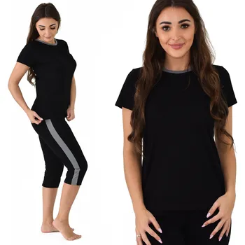 Dámské pyžamo Dámské bavlněné pyžamo pohodlné 3/4 kalhoty Česká výroba hezké a sportovní L