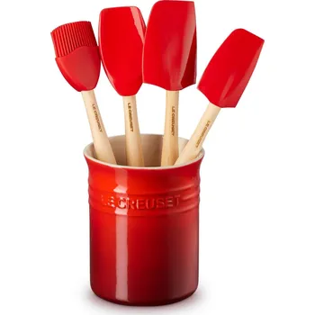 Sada kuchyňského náčiní Kuchyňské náčiní, sada 4 ks, se stojanem, CERISE, Le Creuset - doprava zdarma od 2999 Kč