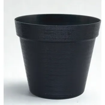 Květináč Šedý plast Květináč Admit 12 cm x 12 x 11 cm