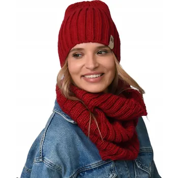 Čepice Alur sada: čepice a nákrčník (rolák) univerzální velikost, červená