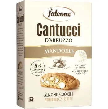Křehké sušenky s mandlemi FALCONE CANTUCCI MANDORLE 200g italské