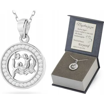 Šperk STŘÍBRNÝ Řetízek a Přívěsek 925 Znamení ZODIAKU ŠTÍR