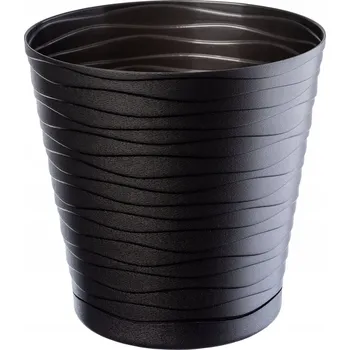 Květináč Květináč plast černý Kadax 15 cm x 15 cm x 15 cm