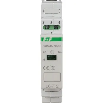 Jistič F&F KONTROLKA SIGNALIZAČNÍ ZELENÁ FIF LK-712G-130-260V AC/DC