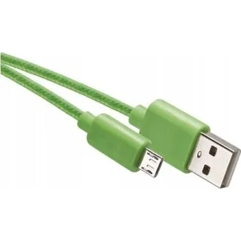 Datový kabel Kabel Emos USB - microUSB typ B 1 m zelený