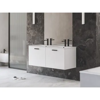 Koupelnový nábytek SD Chrome II 120, bílá, madlo 152 mm, černá