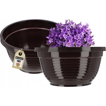 Květináč Květináč plast béžový Kadax 18 cm x 18 x 9,5 cm