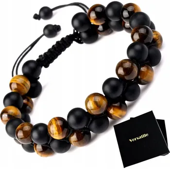 Náramek Nastavitelný náramek 18-25 cm tygří oko, DÁREK, KVALITA Versatile