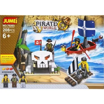ostatní stavebnice Stavebnice Jumei PIRÁTI 208 dílků, 30 x 21 cm