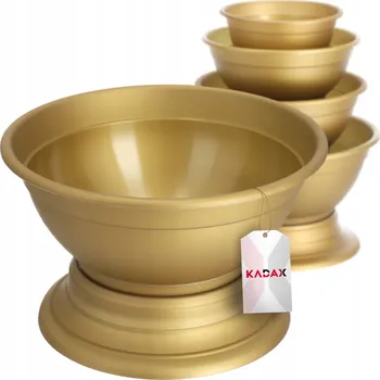 Květináč KADAX KVĚTINÁČ NA HŘBITOV MÍSA OBAL NA HROB Z umělé hmoty 26cm