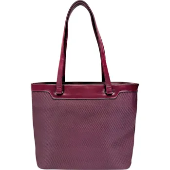 Kabelka Velká vínová / bordó kabelka s texturou Vanessa
