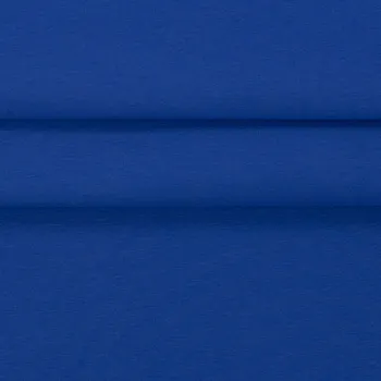 Fabriccando Bavlněný náplet hladký - modrá 4045